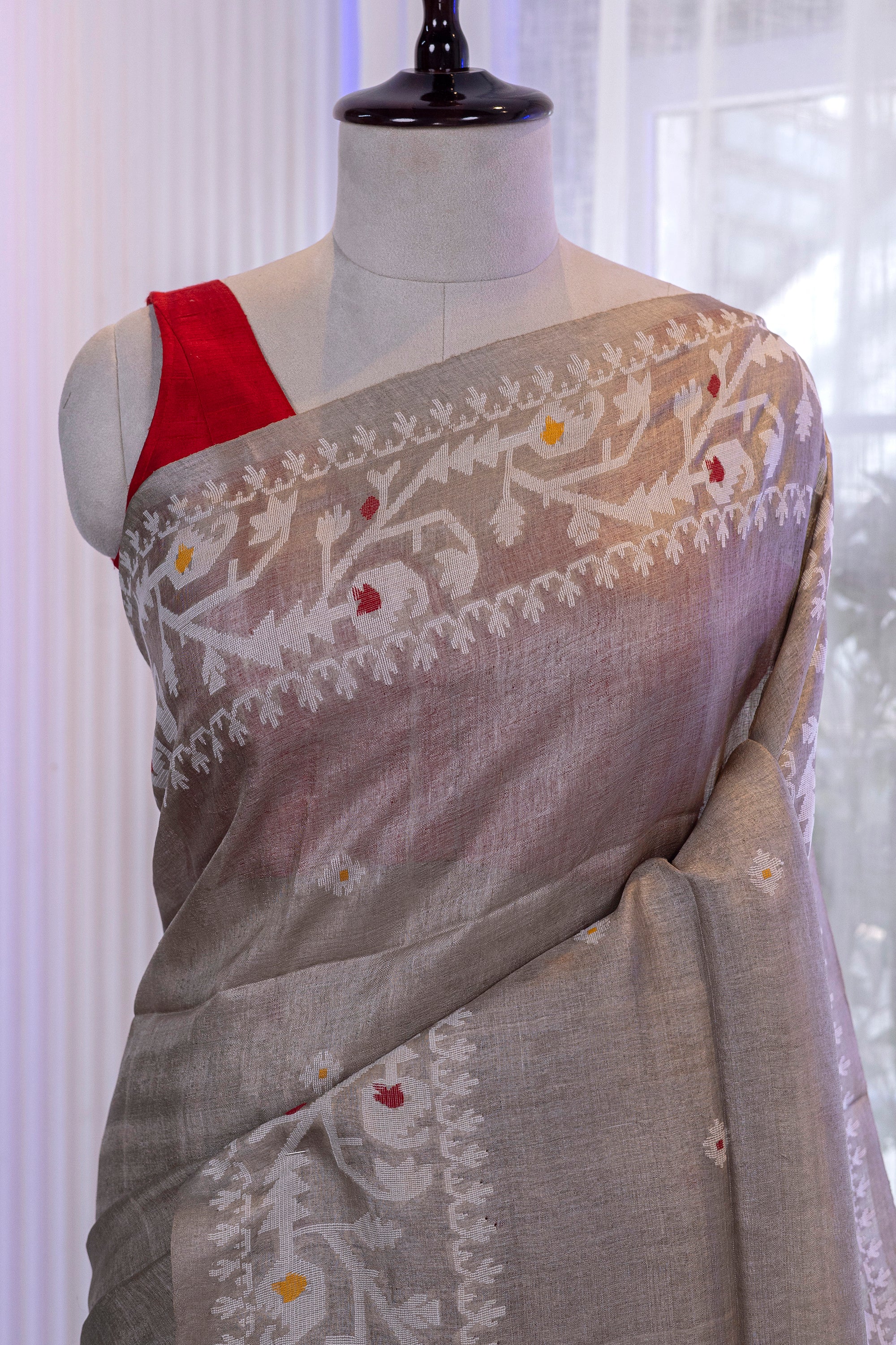 Tussar Jamdani